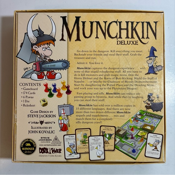 Steve Jackson Games Munchkin Deluxe Board Game SJG 1483 - 100% Complete - Picture 2 of 4